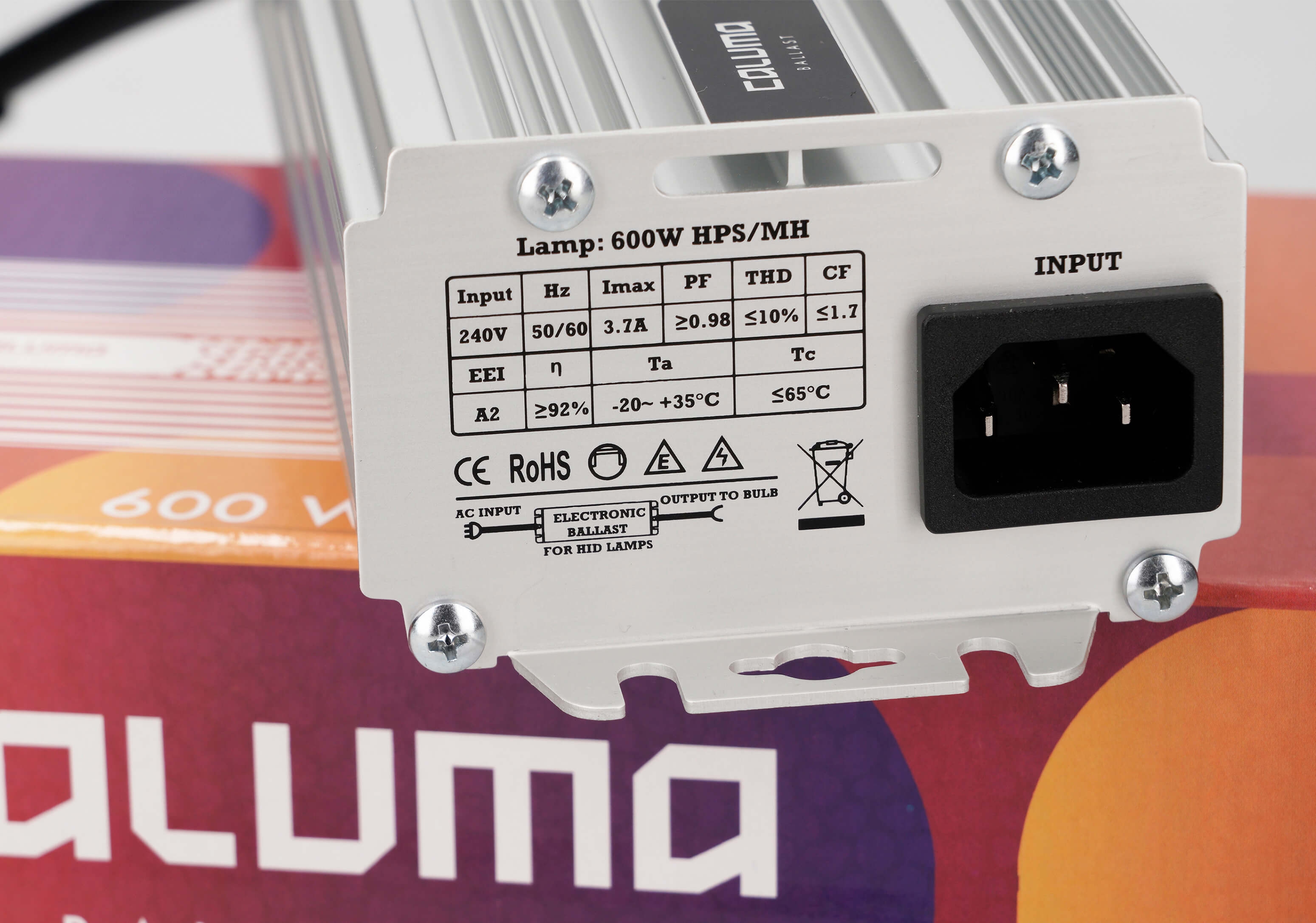 Caluma X-Slim Vorschaltgerät Digital 4 Stufen 600W Details 2